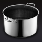 Hybrid Stock Pot with Lid, 12-Qt