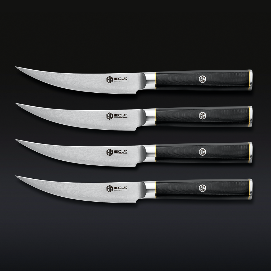 Master Series Damascus Steel Steak Knife Set, 4-pc