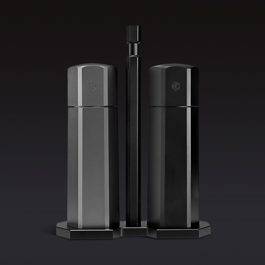 HexMill Tabletop Salt & Pepper Grinder Set